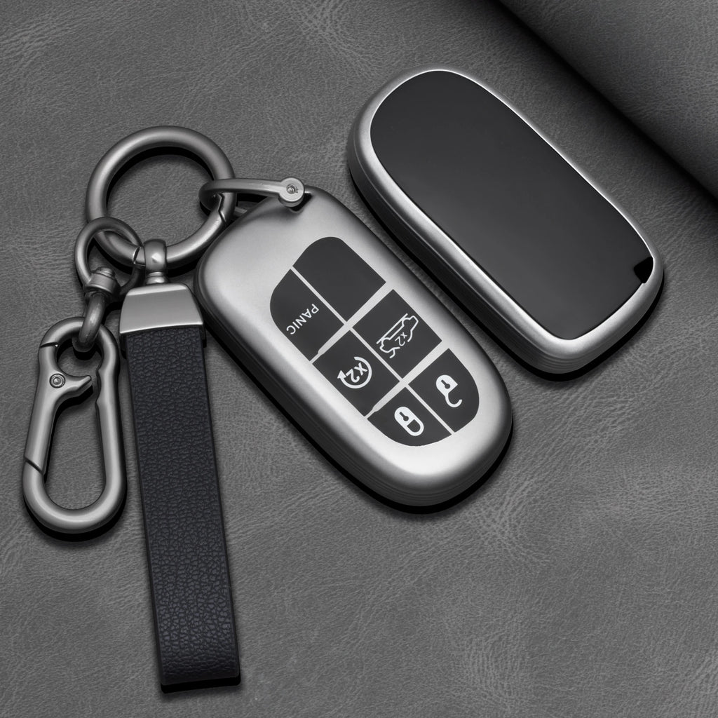 TPU Car Key Fob Cover for Jeep Cherokee, Cherokee Limited, Grand Cherokee & Compass; Dodge Journey & Hellcat; Chrysler 300C II