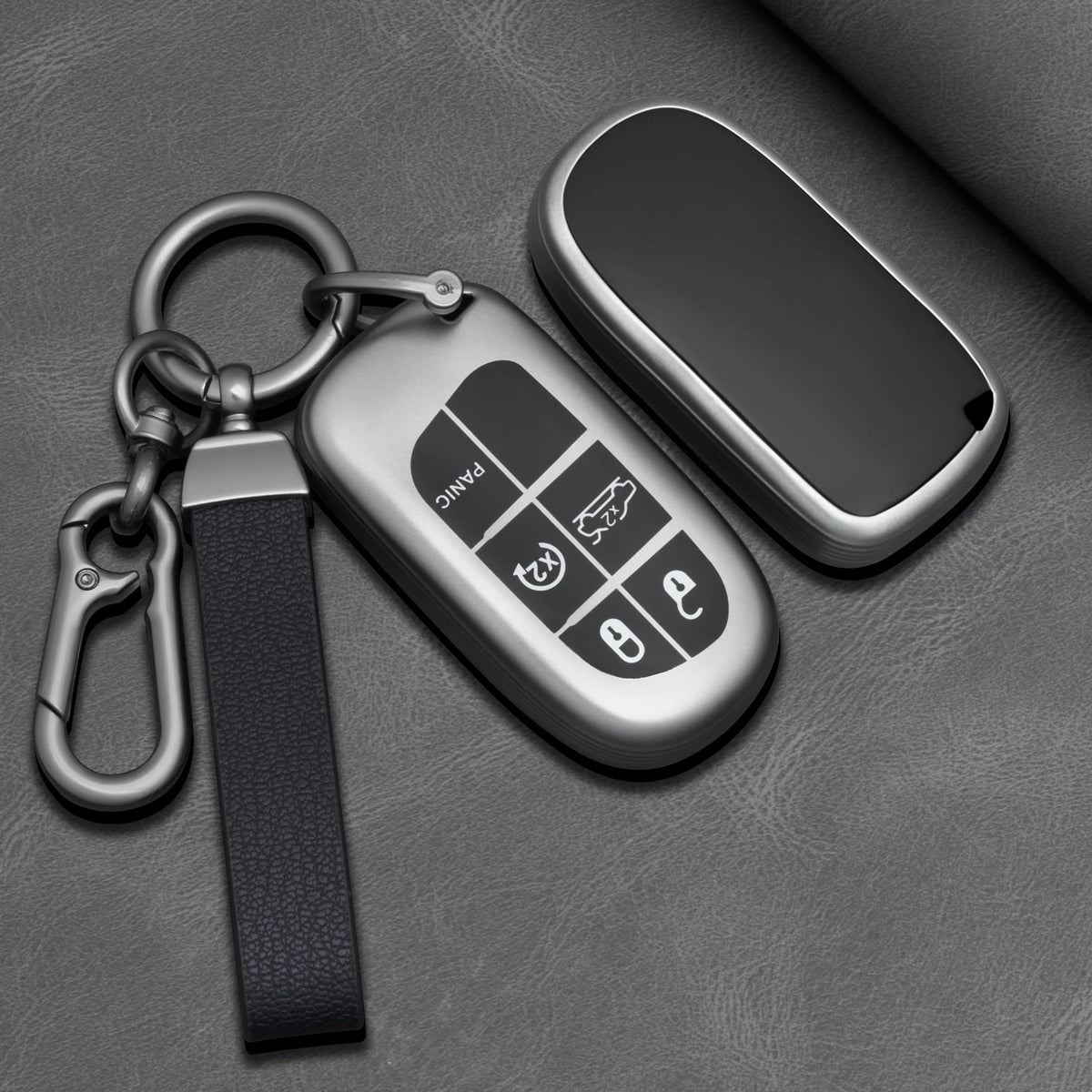 TPU Car Key Fob Cover for Jeep Cherokee, Cherokee Limited, Grand Cherokee & Compass; Dodge Journey & Hellcat; Chrysler 300C II