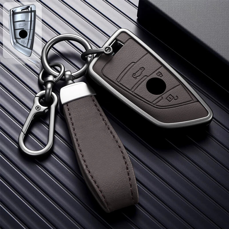 Alloy Car Key Fob Cover for BMW 2, 5, 6 & 7 Series, 216i F46, X1, X2, X3, X5, X6 & GT – 3/4 Buttons
