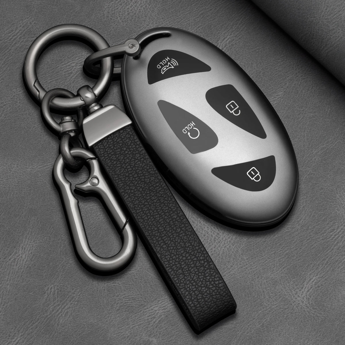 TPU Car Key Fob Cover for Hyundai Kona EV, N-Line, Tucson (2025), Grandeur GN7, IONIQ 6, Santa Fe MX5 & Garden GL – 7 Buttons