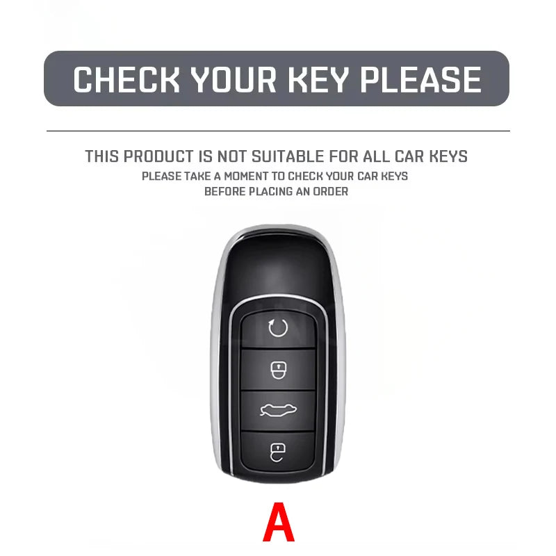 Suede Keyless Car Key Cover Compatible with Chery Jaecoo 7, J7, J8 PHEV, 2023, 2024, 2025