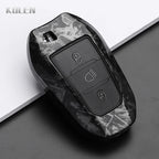 Car Key Cover Compatible with Peugeot 2008 3008 4008 5008 308 408 508; Citroen C1 C2 C4 C6 C3-XR Picasso Grand DS3 DS5 – Carbon Fiber Style
