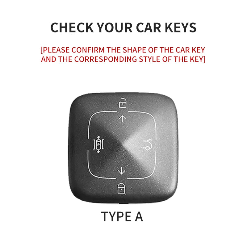Suede Smart Flip Key Cover Compatible with ZEEKR X, 001, 007, 009, 7X, MIX