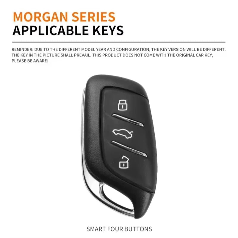 Suede Car Key Cover Compatible with MG 4, MG4 EV, HS, GT, ZS EV, ZX, MG5, MG6, 2023