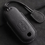 Suede Car Key Fob Case Compatible with Mazda 2, 3, 5, 6, BL, BM, GJ, Atenza, Axela, Demio, CX-3 (CX3), CX-5 (CX5), CX7, CX-9, CX8