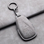 Leather Remote Key Fob Cover Compatible with Changan CS35 Plus, CS55 Plus, CS75 Plus, Eado, UNI-T, UNI K, Oushang X5, X7, EV