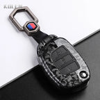 Car Key Cover Compatible with Hyundai ix35 ix45 ix25 i10 i20 i30 HB20 Sonata Verna Solaris Santa Elantra Mistra – Carbon Fiber Style