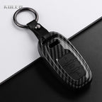 Car Key Cover Compatible with Audi A1 A3 8V A4 B8 B9 A5 A6 C7 A7 A8 Q3 Q5 Q7 S4 S6 S7 S8 R8 TT – Carbon Fiber Style