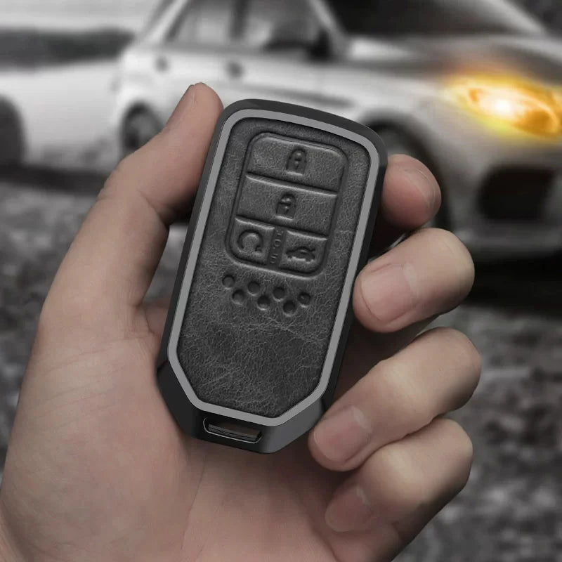 Zinc Alloy Car Key Fob Cover for Honda Civic, Accord, CR-V, Pilot, Fit, Odyssey, Jazz, CR-Z, HR-V, Vezel & City – 2018–2020