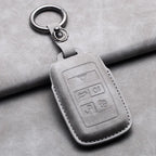 Leather Remote Key Fob Case Compatible with Land Rover Range Rover Sport, Evoque, Freelander