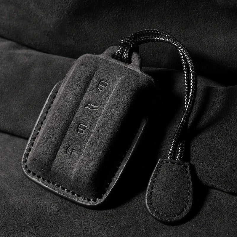 Suede Remote Key Fob Case Compatible with Great Wall GWM WEY TANK 300, 500, 400, 700, 2022, 2023
