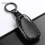 Car Key Cover Compatible with Chevrolet Malibu Blazer Traverse Onix Equinox Volt Bolt Trax Orlando Cruze Spark Camaro – Carbon Fiber Style