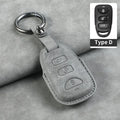 Leather Car Key Cover Compatible with Kia Telluride, Telluride SX 2021, Sportage R 2022, K5 GT Line 2021, Seltos 2020 – 5 Buttons