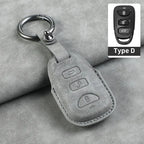 Leather Car Key Cover Compatible with Kia Telluride, Telluride SX 2021, Sportage R 2022, K5 GT Line 2021, Seltos 2020 – 5 Buttons
