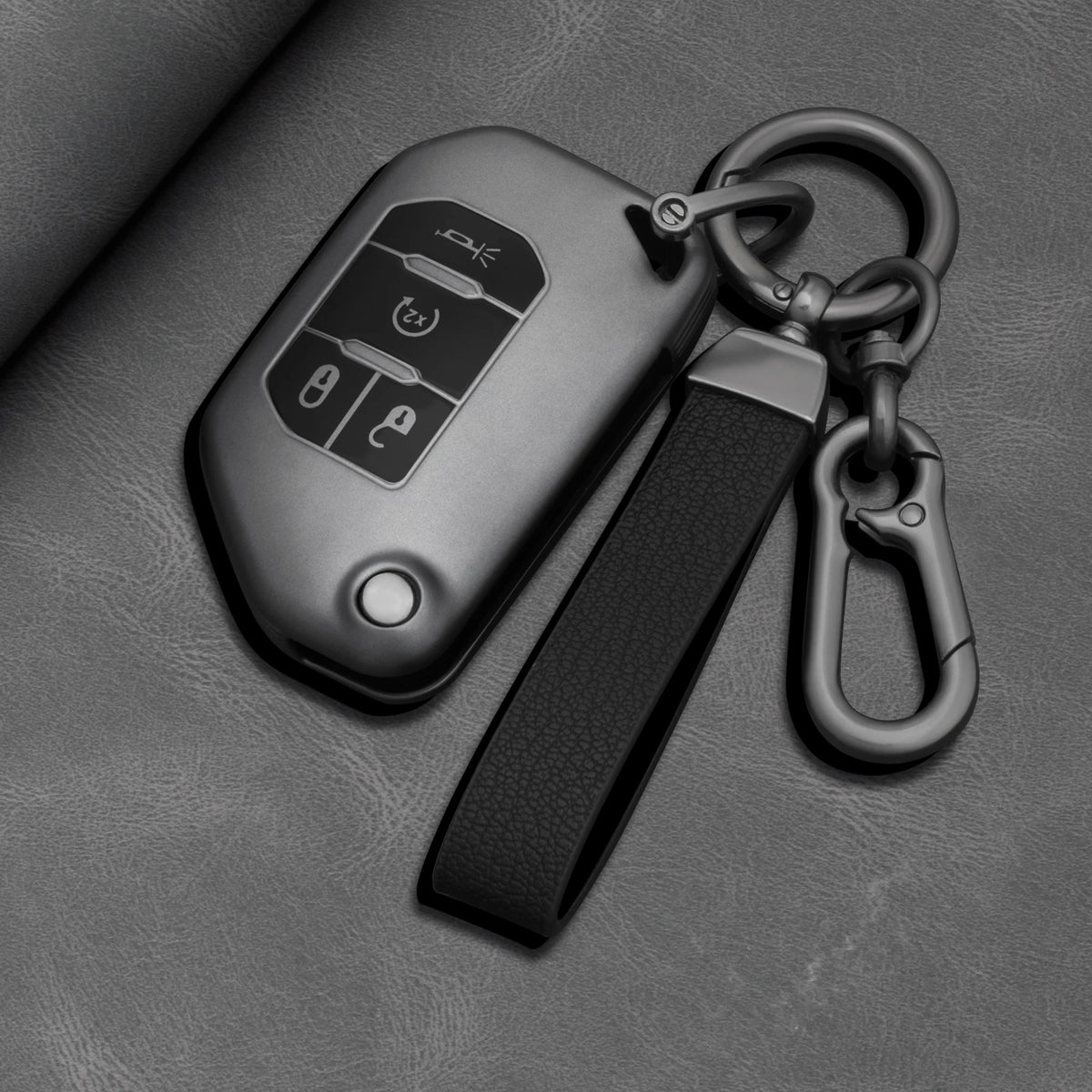 TPU Car Key Fob Cover for Jeep Wrangler JL/TJ & Gladiator JT – 2018–2019
