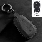 Suede Car Key Cover Compatible with Chevrolet Cruze, Spark, Sonic, Camaro, Volt, Bolt, Trax, Malibu, Onix, Equinox, Orlando, Blazer, Traverse