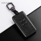 Car Key Cover Compatible with Renault Koleos Captur Megane Clio Scenic Talisman Arkana; Dacia Sandero – Carbon Fiber Style