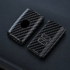 Car Key Cover Compatible with Renault Koleos Captur Kadjar Megane Clio Scenic Talisman Arkana Zoe; Dacia Sandero – Carbon Fiber Style