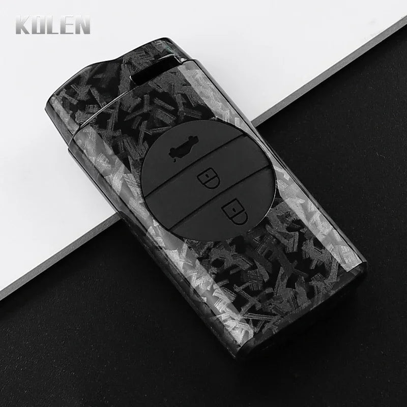 Car Key Cover Compatible with Chery Tiggo 7 Pro 8 Pro EXEED Tiggo 2 3X Arrizo 5 Pro GX 5X EQ7 – Carbon Fiber Style