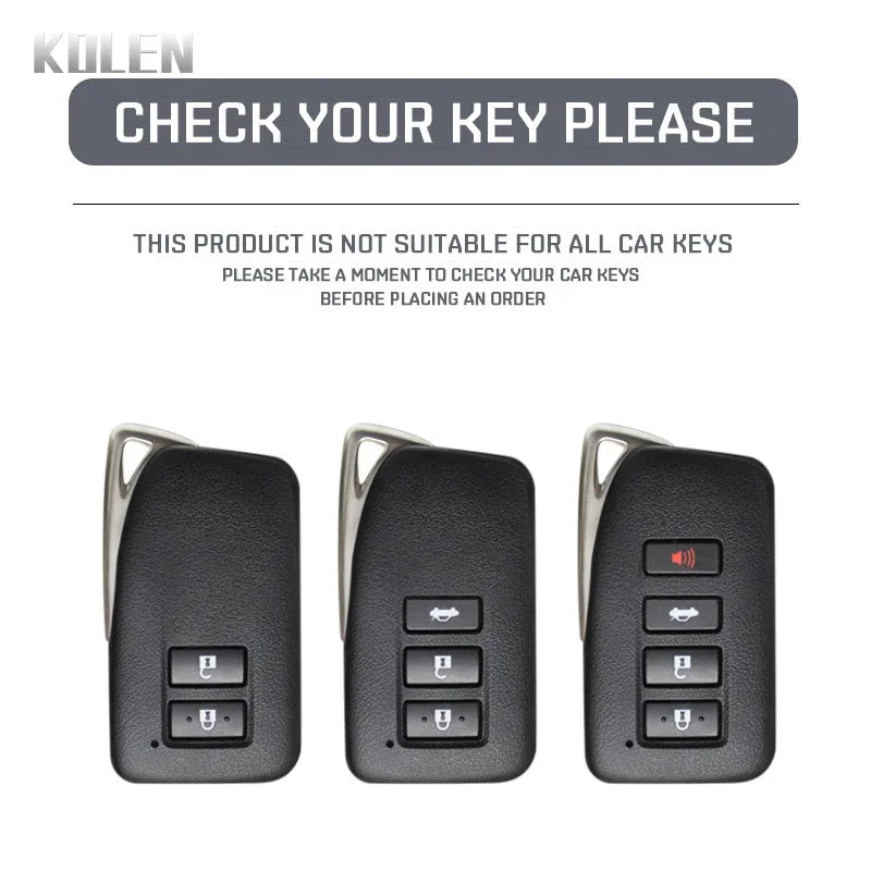 Car Key Cover Compatible with Lexus NX IS RX ES GX LX LS UX GS 200 260 300 350 RX350 ES300 NX200 NX300 – Carbon Fiber Style