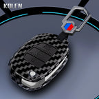 Car Key Cover Compatible with Hyundai Solaris Creta ix25 Kona Tucson Santa Fe Sonata Elantra ix35 i20 HB20 ix45 – Carbon Fiber Style