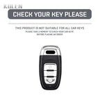 Car Key Cover Compatible with Audi A1 A3 8V A4 B8 B9 A5 A6 C7 A7 A8 Q3 Q5 Q7 S4 S6 S7 S8 R8 TT – Carbon Fiber Style