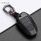 Car Key Cover Compatible with Peugeot 2008 3008 4008 5008 308 408 508; Citroen C1 C2 C4 C6 C3-XR Picasso Grand DS3 DS5 – Carbon Fiber Style