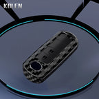 Car Key Cover Compatible with Mazda 2 3 5 6 BL BM GJ Atenza Axela Demio CX-3 CX3 CX-5 CX5 CX7 CX-9 CX8 – 4 Buttons – Carbon Fiber Style