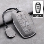 Leather Car Key Cover Compatible with Great Wall Haval/Hover H6, H7, H8, H4, H9, F5, F7, H2S, H3, H5, M6, Dargo, B07, A07