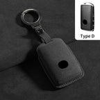 Suede Remote Key Fob Cover Compatible with Mazda 3, 6, Alexa, CX30, CX50, CX60, CX, 3CX4, CX5, CX8, CX9