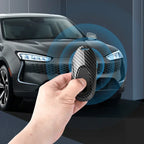 Car Key Cover Compatible with Mercedes-Benz C E S Class GLC GLB CLA CLS W223 W214 W206 X254 S400 S450 S480 – Carbon Fiber Style