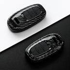 Car Key Cover Compatible with Audi A1 A3 8V A4 B8 B9 A5 A6 C7 A7 A8 Q3 Q5 Q7 S4 S6 S7 S8 R8 TT – Carbon Fiber Style