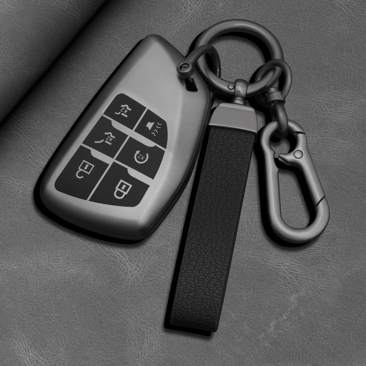 Car Key Fob Cover for Buick Envision, GMC Yukon XL & Denali, Chevrolet Suburban & Tahoe