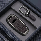 Alloy Style Car Key Case Cover Shell Fob for Audi A3 A4 B9 A6 A7 4K A8 E-tron Q5 Q8 C8 D5 SQ8 Protector Shell Fob Accessories