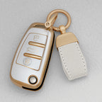 Quicksand Gold TPU Car Key Fob Cover for Audi A3, A4, A6, RS3, Q3, Q7, TT & S3 – 8L, 8P, 8V, B6, B7, B8, C5, C6, 4F