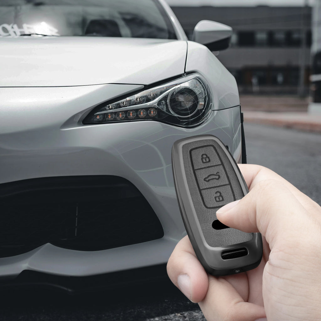 Car Key Fob Cover for Audi Q8, RS Q8, A6 C8, S6, RS6, A7, S7, RS7, A3 8Y, A8 D5, Q4, Q7 4M & e-tron GT