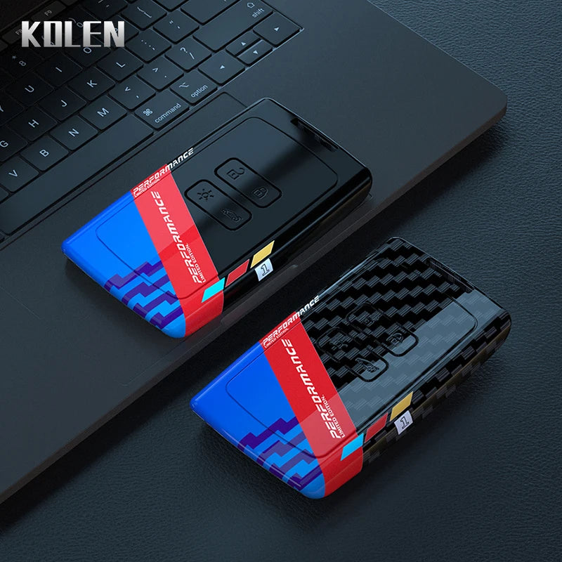 Key Card Cover Compatible with Renault Clio Captur Megane Talisman Espace Zoe Koleos Scenic 4 Arkana; Dacia Sandero – ABS Carbon Fiber Style