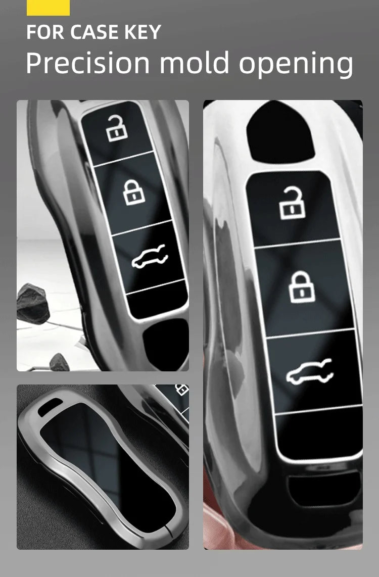 Zinc Alloy Car Key Fob Cover for Porsche Cayenne, 911, Lepin, Macan, Boxster, Panamera & 718 – 958, 996, 997, 944, 924, 971, 9YA