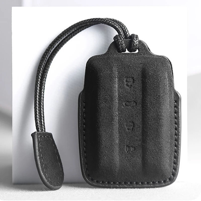 Suede Keyless Car Key Case Compatible with Great Wall GWM WEY TANK 300 (Tank300), 500 (Tank500)
