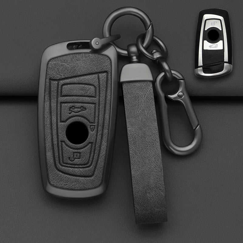 Alloy-Style Car Key Fob Cover for BMW 1, 3 & 5 Series, M3, M4, X3, X4 & i3 – F20, F30, F31, F34, F10, F11, G20, G30, F25