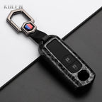Car Key Cover Compatible with Mazda 2 3 6 Demio Atenza Axela CX-5 CX5 CX-3 CX7 CX-9 3 4 CX30 2016 2017 2018 2019 – Carbon Fiber Style