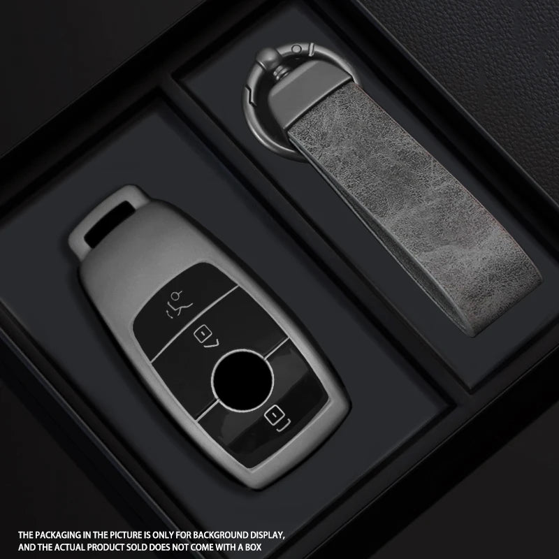 Black Warrior-Style TPU Car Key Fob Cover for Mercedes-Benz E-Class W213 (2017), E200, E260, E300, E320, S-Class (2018), GLS & GLA
