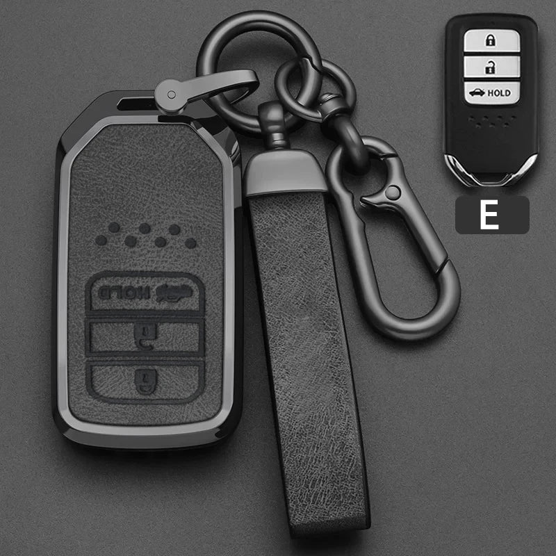 Zinc Alloy Car Key Fob Cover for Honda Civic, Accord, CR-V, Pilot, Fit, Odyssey, Jazz, CR-Z, HR-V, Vezel & City – 2018–2020