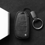 Suede Car Key Cover Compatible with Audi A1, A3, A4, A5, A6, A7, Q3, Q5, S6, B6, B7, B8, C6, 8P, 8V, 8L, TT, RS