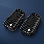 Car Key Cover Compatible with Chevrolet Cruze Aveo Trax Sail Malibu Captiva; Opel/Vauxhall Astra J Corsa Insignia Mokka – Carbon Fiber Style