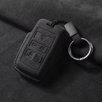 Suede Keyless Car Key Cover Compatible with Land Rover Range Rover Sport, Evoque, Freelander (2025)