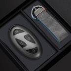 Black Warrior-Style TPU Car Key Fob Cover for Hyundai Kona EV, Grandeur GN7 & IONIQ 6 – 2023–2024