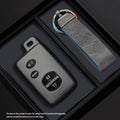 Black Warrior-Style TPU Car Key Fob Cover for Toyota Prius 30, Prius Alpha, Aqua, Land Cruiser & Auris; Lexus LC 200 – 4 Buttons