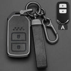 Zinc Alloy Car Key Fob Cover for Honda Civic, Accord, CR-V, Pilot, Fit, Odyssey, Jazz, CR-Z, HR-V, Vezel & City – 2018–2020