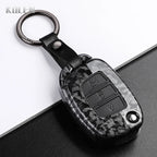 Car Key Cover Compatible with Hyundai ix35 ix45 ix25 i10 i20 i30 HB20 Sonata Verna Solaris Santa Elantra Mistra – Carbon Fiber Style